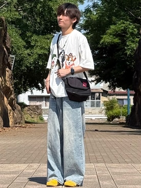 「犬」｜ゆーすけさん（メンズ・166cm）の夏コーディネート