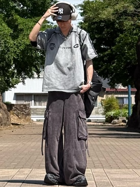 「半袖」｜ゆーすけさん（メンズ・166cm）の春コーディネート