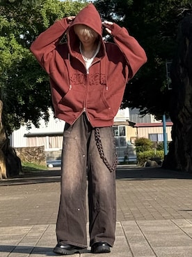 「アイテム（財布/小物）」を使った、ゆーすけさん（メンズ・166cm）の秋コーディネート