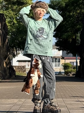 「アイテム（財布/小物）」を使った、ゆーすけさん（メンズ・166cm）の秋コーディネート