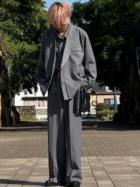 「アイテム（テーラードジャケット）」を使った、ゆーすけさん（メンズ・166cm・20代）の秋コーディネート