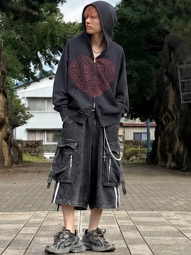 「ハーフジップ」｜ゆーすけさん（メンズ・166cm）の秋コーディネート