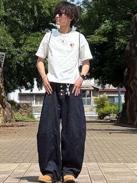 「DEVICE（デバイス）のアイテム」を使った、ゆーすけさん（メンズ・166cm）の夏コーディネート
