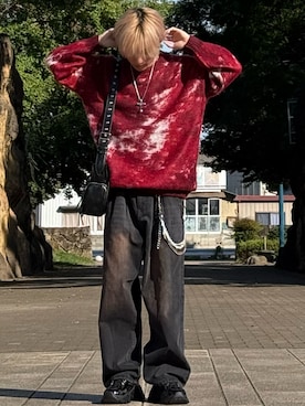 「アイテム（ウォレットチェーン）」を使った、ゆーすけさん（メンズ・166cm）の秋コーディネート