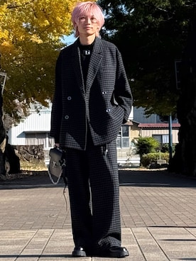 「アイテム（テーラードジャケット）」を使った、ゆーすけさん（メンズ・166cm・20代）の秋コーディネート