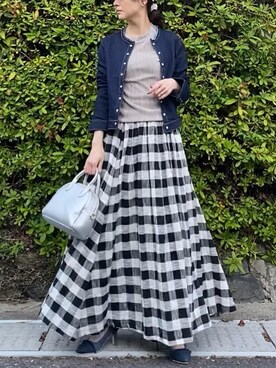 「はじめましてコーデ」｜「アイテム（デニムジャケット）」を使った、shiruju.kさん（レディース・156cm）の春コーディネート