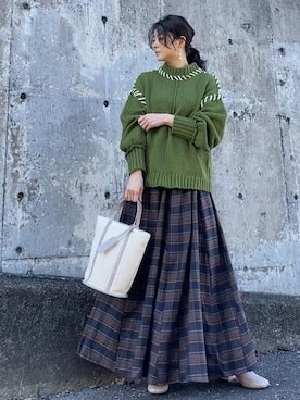 shiruju.kさん（レディース・156cm）の冬コーディネート