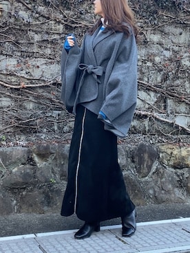 「and it_（アンドイット）のアイテム（ジャケット/アウター）」を使った、shiruju.kさん（レディース・156cm）の冬コーディネート