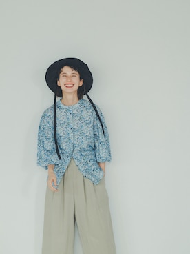 「ADIEU TRISTESSE（アデュートリステス）のアイテム（トップス）」を使った、Kazumiさん（レディース・165cm）の春コーディネート