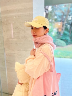 「SINOON（シヌーン）のアイテム」を使った、Kazumiさん（レディース・165cm）の冬コーディネート