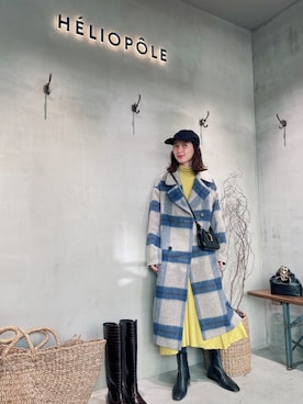 「HELIOPOLE（エリオポール）のアイテム（ブーツ）」を使った、Kazumiさん（レディース・165cm）の秋コーディネート