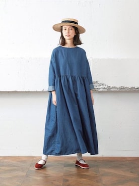 「Sunny clouds（サニークラウズ）のアイテム」を使った、Kazumiさん（レディース・165cm）の春コーディネート