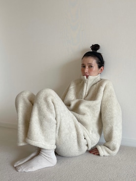 「YAECA（ヤエカ）のアイテム」を使った、Kazumiさん（レディース・165cm）の冬コーディネート