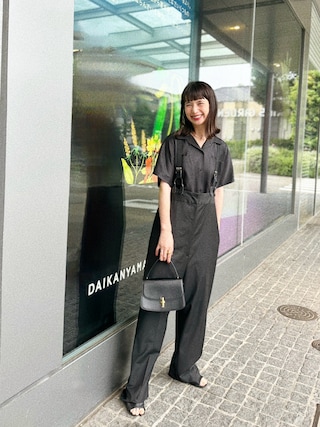 H＞トロピカルハイウエストサスペンダーパンツを使った人気