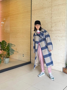 「HELIOPOLE（エリオポール）のアイテム」を使った、Kazumiさん（レディース・165cm）の冬コーディネート