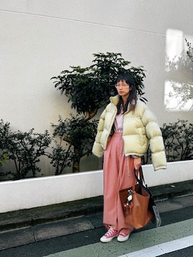 「AURALEE（オーラリー）のアイテム」を使った、Kazumiさん（レディース・165cm）の冬コーディネート