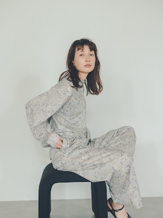 25SS　アデュートリステス　kazumiさんコラボ　リバティプリントシャツ 25SS アデュートリステス kazumiさんコラボ リバティプリントシャツ