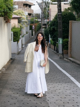 「studio CLIP（スタディオクリップ）のアイテム」を使った、Kazumiさん（レディース・165cm）の夏コーディネート
