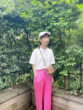 「ADIEU TRISTESSE（アデュートリステス）のアイテム（トップス）」を使った、Kazumiさん（レディース・165cm）の夏コーディネート