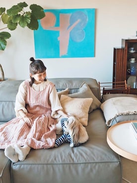 「YAECA（ヤエカ）のアイテム（ワンピース/ドレス）」を使った、Kazumiさん（レディース・165cm）の冬コーディネート