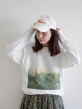 「Steven Alan（スティーブンアラン）のアイテム（帽子）」を使った、Kazumiさん（レディース・165cm）の春コーディネート