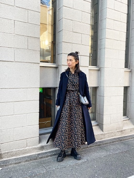 「Steven Alan（スティーブンアラン）のアイテム（アクセサリー）」を使った、Kazumiさん（レディース・165cm）の冬コーディネート