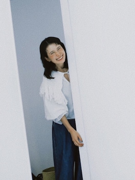 「ASTRAET（アストラット）のアイテム（パンツ）」を使った、Kazumiさん（レディース・165cm）の秋コーディネート