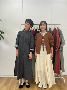 「studio CLIP（スタディオクリップ）のアイテム（帽子）」を使った、Kazumiさん（レディース・165cm）の秋コーディネート