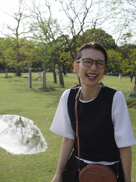 「ENFOLD（エンフォルド）のアイテム」を使った、Kazumiさん（レディース・165cm）の春コーディネート
