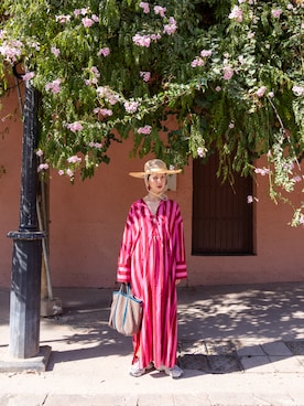 「アイテム（ワンピース/ドレス）」を使った、Kazumiさん（レディース・165cm）の秋コーディネート