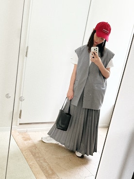 「THE SHINZONE（ザ　シンゾーン）のアイテム（キャップ）」を使った、Kazumiさん（レディース・165cm）の秋コーディネート
