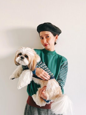 「COQ（b）のアイテム」を使った、Kazumiさん（レディース・165cm）の冬コーディネート