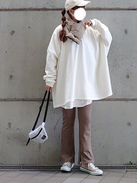 「TAION（タイオン）のアイテム（ファッション雑貨）」を使った、マルルン♪ さん（レディース・159cm）の秋コーディネート