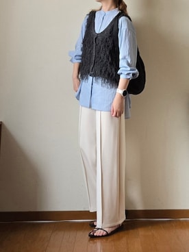 「ikka（イッカ）のアイテム（トップス）」を使った、マルルン♪ さん（レディース・159cm）の春コーディネート