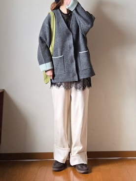 「tiptop（ティップトップ）のアイテム」を使った、マルルン♪ さん（レディース・159cm）の冬コーディネート