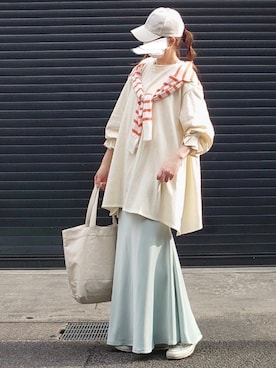 「Cinderella（シンデレラ）のアイテム」を使った、マルルン♪ さん（レディース・159cm）の春コーディネート