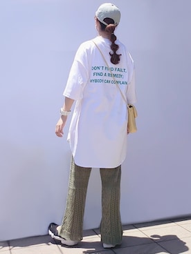 「L.H.P（エルエイチピー）のアイテム（ショルダーバッグ）」を使った、マルルン♪ さん（レディース・159cm）の夏コーディネート