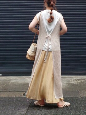 「coen by SIZU（コーエンバイシズ）のアイテム」を使った、マルルン♪ さん（レディース・159cm）の夏コーディネート