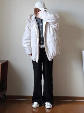 「tiptop」｜「アイテム（ブルゾン）」を使った、マルルン♪ さん（レディース・159cm）の冬コーディネート