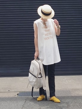 「folka（フォルカ）のアイテム」を使った、マルルン♪ さん（レディース・159cm）の夏コーディネート