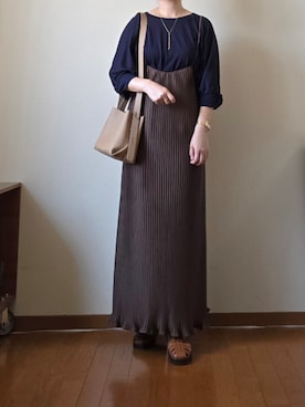 「アイテム（ネックレス）」を使った、マルルン♪ さん（レディース・159cm）の夏コーディネート