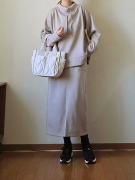 「アイテム（スカート）」を使った、マルルン♪ さん（レディース・159cm）の秋コーディネート