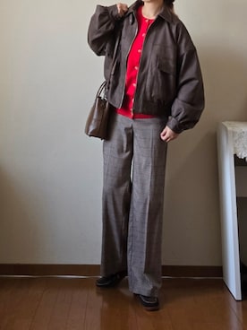 「アイテム（ハンドバッグ）」を使った、マルルン♪ さん（レディース・159cm）の秋コーディネート