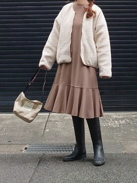 「URBAN RESEARCH ROSSO」｜「アイテム（ブルゾン）」を使った、マルルン♪ さん（レディース・159cm）の秋コーディネート
