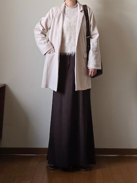 「アイテム（スカート）」を使った、マルルン♪ さん（レディース・159cm）の秋コーディネート