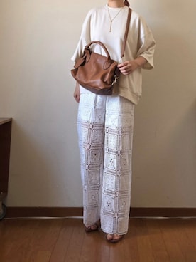 「アイテム（サンダル）」を使った、マルルン♪ さん（レディース・159cm）の夏コーディネート