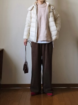 「アイテム（ジャケット/アウター）」を使った、マルルン♪ さん（レディース・159cm）の冬コーディネート