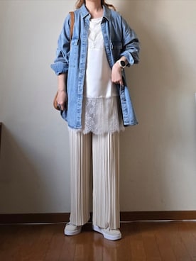 「アイテム（キャミソール）」を使った、マルルン♪ さん（レディース・159cm）の春コーディネート