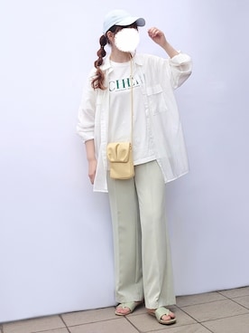「L.H.P（エルエイチピー）のアイテム（ショルダーバッグ）」を使った、マルルン♪ さん（レディース・159cm）の夏コーディネート
