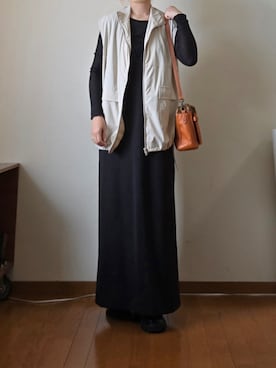 「アイテム（ベスト）」を使った、マルルン♪ さん（レディース・159cm）の秋コーディネート
